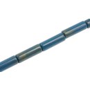 Acrylic Beads Blue-Gold tube / 35mm / 11pcs.