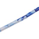 Acrylic Beads sky blue tube / 35mm / 11pcs.