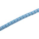 Acryl Perlen White –blue with design tube  / 10mm /...