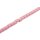 Acrylic Beads White –pink with design tube  / 10mm / 44pcs.
