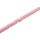 Acrylic Beads White –pink with design tube  / 10mm / 44pcs.