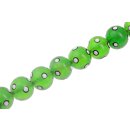 Resin Beads Green with design Round / 20mm / 22pcs.