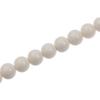 Resin Beads  Opaque White round / 15mm / 28pcs.