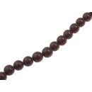 Resin Beads  Opaque Choco brown round / 15mm / 28pcs.
