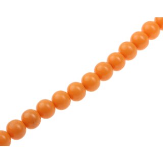 Resin Beads  Opaque Orange round / 15mm / 28pcs.