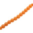 Resin Beads  Opaque Orange round / 15mm / 28pcs.
