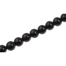 Resin Beads  Opaque Black round / 12mm / 32pcs.