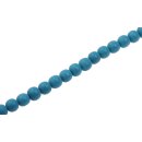 Resin Beads  Opaque Light Blue round / 12mm / 34pcs.