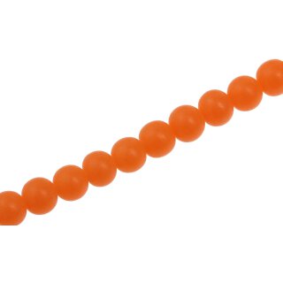 Resin Beads  Opaque Orange round / 9mm / 45pcs.