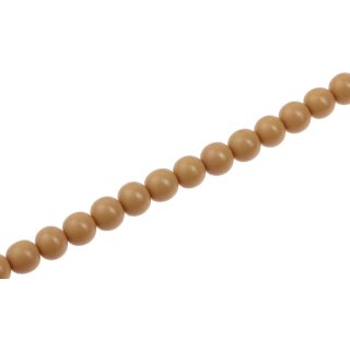 Resin Beads  Opaque  Biege round / 8mm / 52pcs.