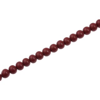 Resin Beads  Opaque  Burgundy round / 8mm / 52pcs.