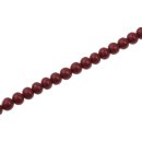 Resin Beads  Opaque  Burgundy round / 8mm / 52pcs.