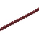 Resin Beads  Opaque  Burgundy round / 8mm / 52pcs.