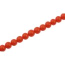 Resin Beads  Opaque Mandarine round / 8mm / 52pcs.