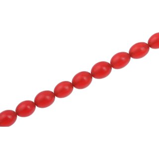 Resin Beads  Opaque  Red oval / 12mm / 34pcs.