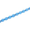 Resin Beads  Opaque  Blue oval / 12mm / 34pcs.