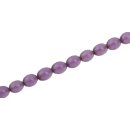 Resin Beads  Opaque  Lilac oval / 12mm / 34pcs.
