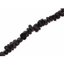 Resin Beads  Opaque Black Nuggets / 5x8mm / 80pcs.