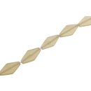 Resin Beads  Opaque white diamond / 23x10mm / 20pcs.