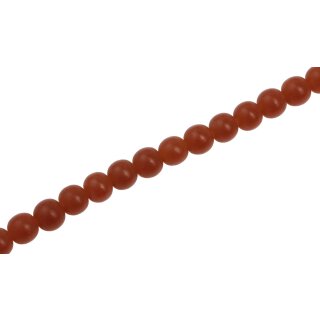 Resin Beads  Opaque brown round / 6mm / 65pcs.