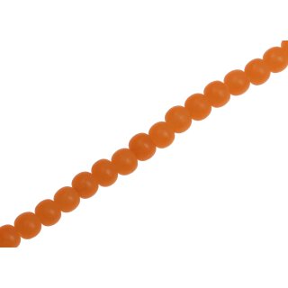 Resin Beads  Opaque orange round / 4mm / 90pcs.