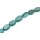 Harz Perlen w/ Aluminum Foil Inlay  Turq. oval / 28x20x9mm / 14pcs.