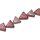 Harz Perlen w/ Aluminum Foil Inlay  Burgundy Triangle / 23x8mm / 18pcs.
