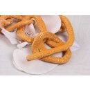 Necklace Stingray Leather Yellow  Polished Shiny / 50x35mm / Wavy Chain / 63cm
