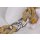 Halskette Rochenleder Beige Chain, Polished Shiny / 30x20mm / Small Wavy / 52cm