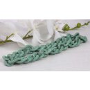 Necklace Stingray Leather Turq. Chain,  Polished Shiny /...