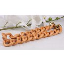 Necklace Watersnake Leather Chain  / 46x35mm / Wavy Chain...