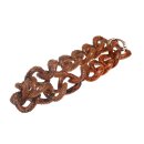 Halskette Python Chain / 45x35mm , Tan / Wavy Chain / 53 cm