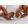 Halskette Python Chain / 45x35mm , Tan / Wavy Chain / 53 cm