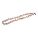 Halskette White colored oval round irreg. shape fresh water Pearl 13mm / 47cm