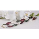 Necklace Multi Color baroque Freshwater pearl 35x20mm / 52cm