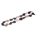 Halskette Multi Color baroque Freshwater Pearl 25x20mm / 50cm