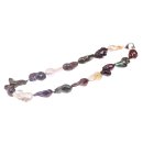 Necklace Multi Color baroque Freshwater pearl 28x15mm / 48cm