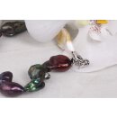 Halskette Multi Color baroque Freshwater Pearl 28x15mm / 48cm