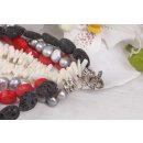 Halskette Multi colored semi / precious stone 5 / 10mm / 43cm