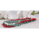Halskette Multi colored semi / precious stone 5 / 10mm /...