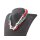 Necklace Multi colored semi / precious stone 5 / 10mm / 44cm