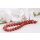Halskette Round Bead Red sponge coral natural gem stone 15mm / 47cm