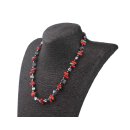 Necklace Multi colored semi / precious stone 5 / 10mm / 49cm