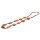Necklace Cord string brown with Resin beads / 84cm