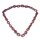 Halskette Python Leder Chain  / 35x23mm ,  Burgundy / Oval / 104cm