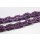 Necklace Python Leather Chain  / 35x23mm ,  Violet Matt / Oval / 104cm