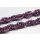Necklace Python Leather Chain  / 35x23mm ,  Violet shiny / Oval / 104cm