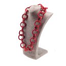 Necklace Nappa Leather Wrapped Necklace Chain / 44mm ,...