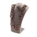 Halskette Wasserschlange Leder Chain 45mm ,  Holzsmoke /...