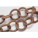Necklace Watersnake Leather Chain 45mm ,  Woodsmoke /...